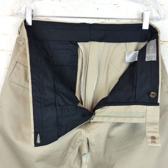 Dior Homme Cargo Trouser Men 54 Khaki Utility 34x29 Altered Y2K Hedi Slimane VTG - Picture 9 of 16